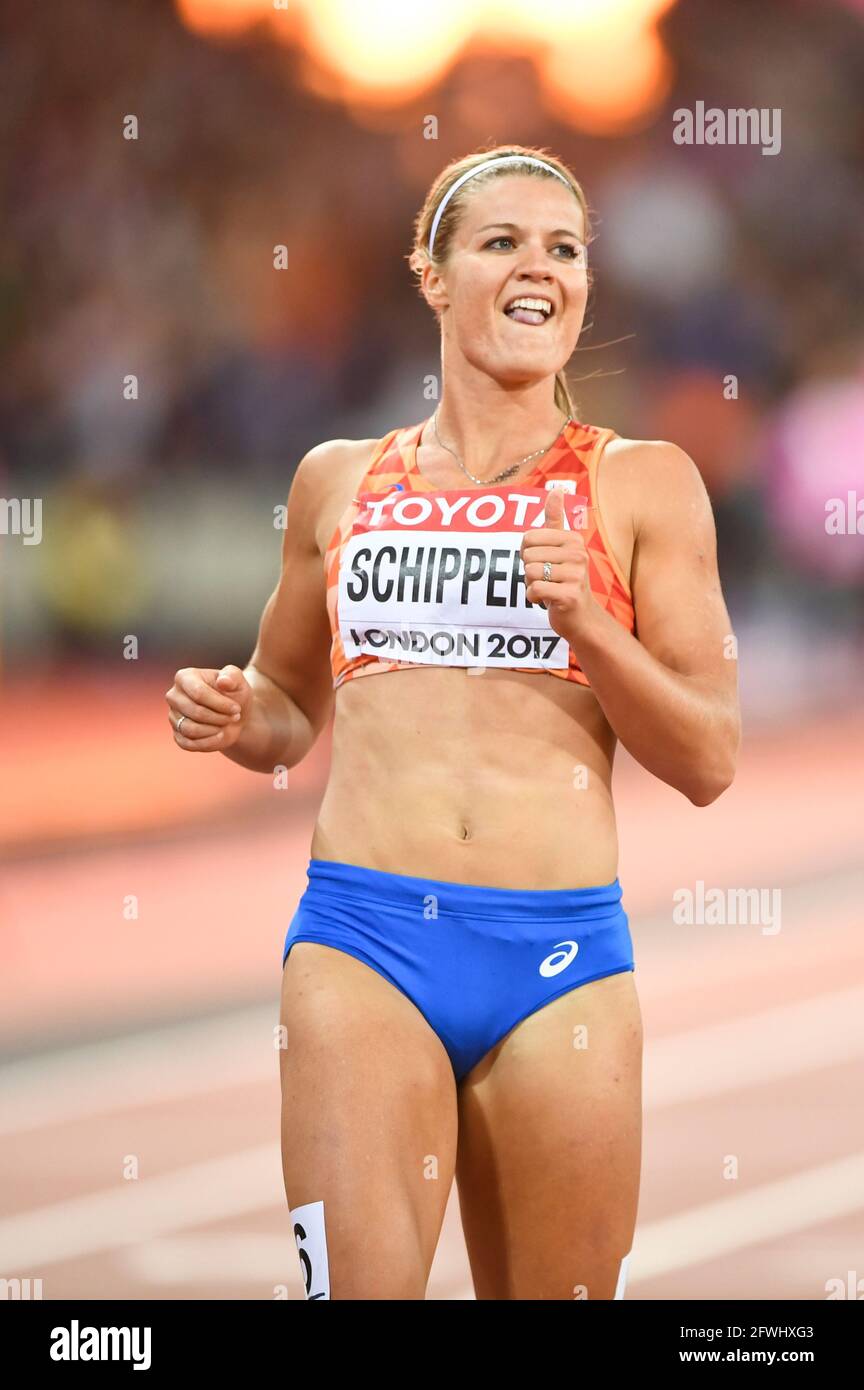 Dafne Schippers (Niederlande). 200 Meter Goldmedaille. IAAF World Championships London 2017 Stockfoto