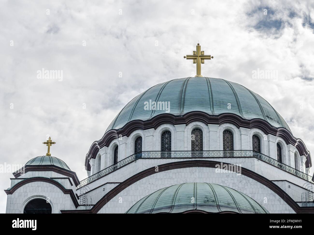 Belgrad, Serbien - 29. Juli 2014: Serbisch-orthodoxe Kirche des Hl. Sava in Belgrad Stockfoto