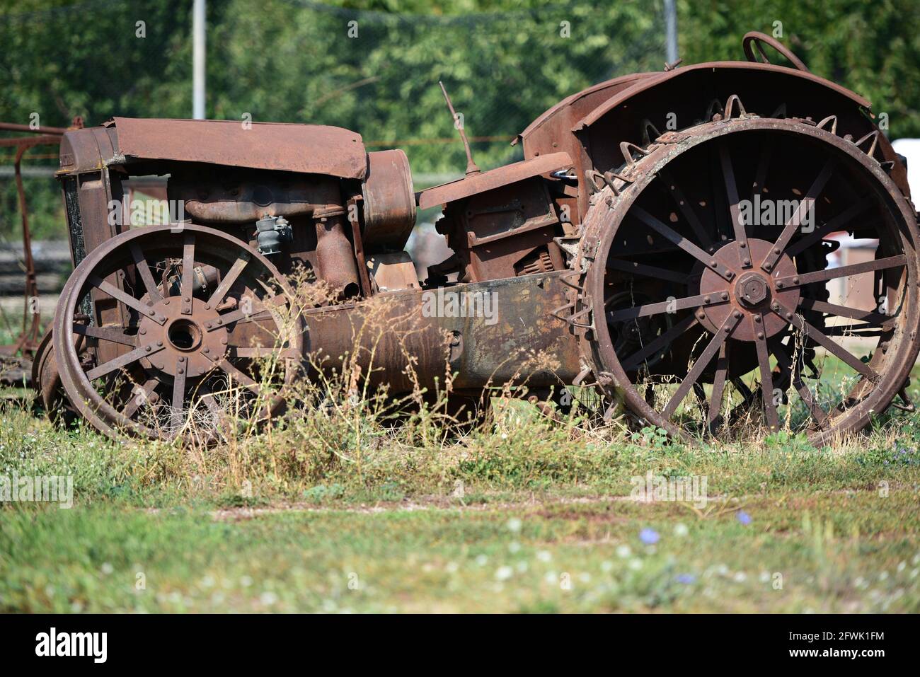 Traktor, alt, Maschinen, alter Timer Stockfoto