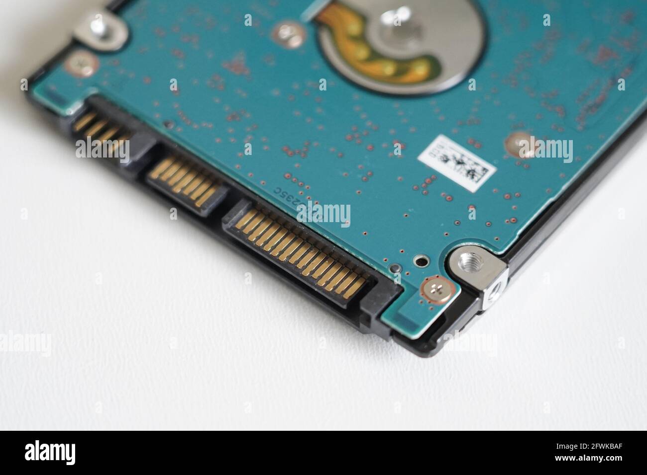 Schließen Sie die Festplatte des Computers Stockfoto