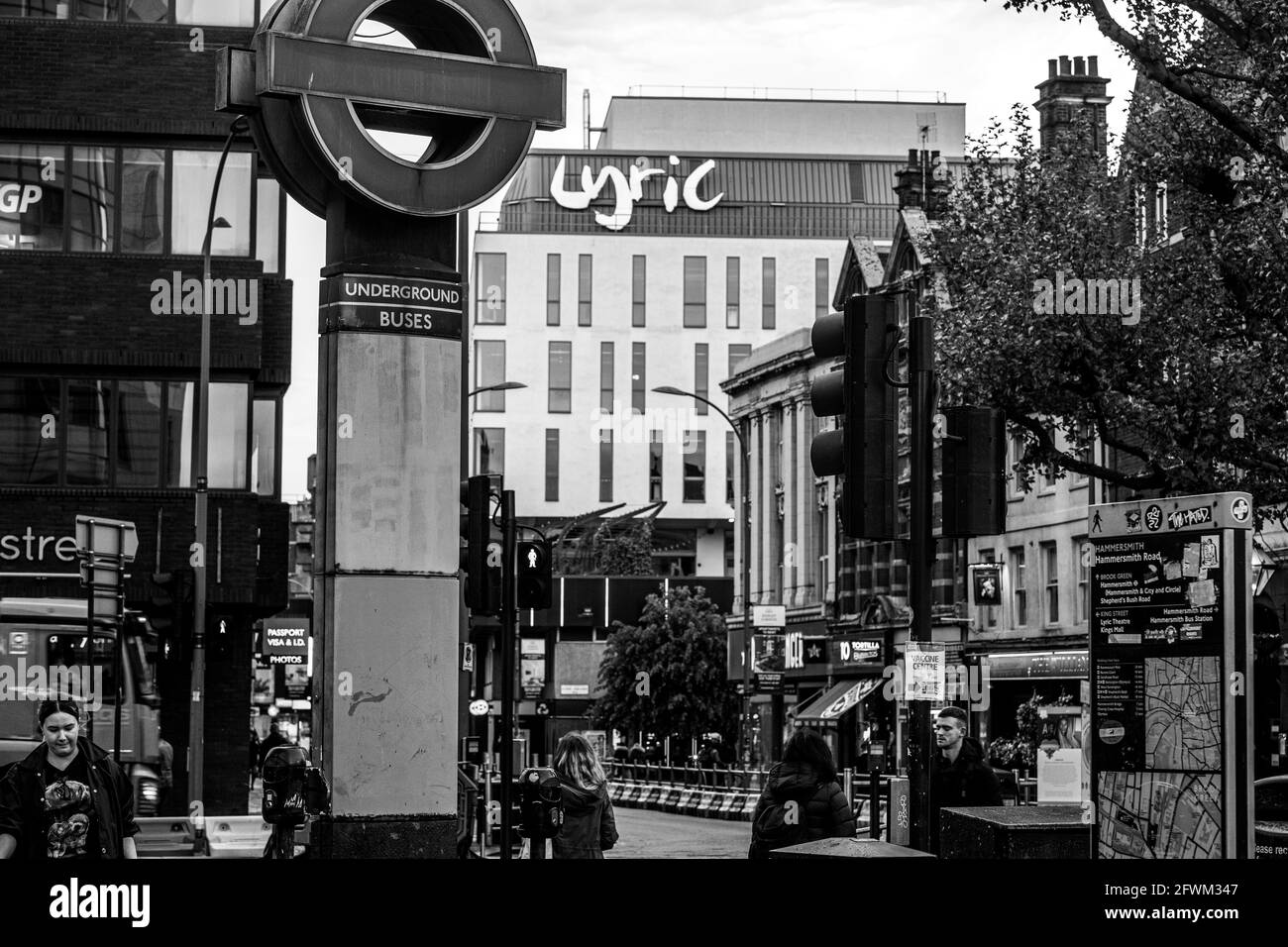 London Hammersmith und die Lyrik Stockfoto