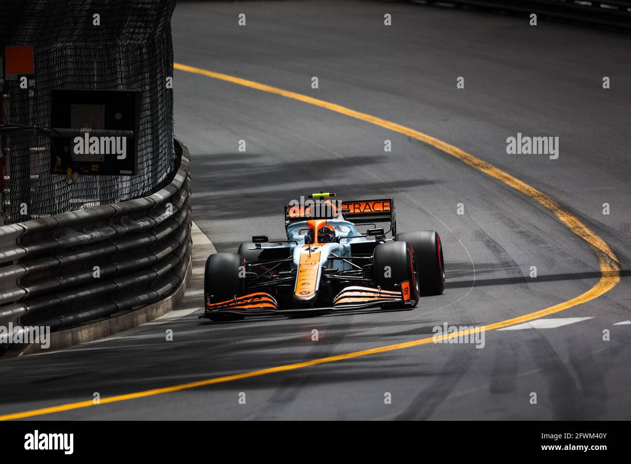 Monaco, Monaco. Mai 2021. 04 NORRIS Lando (gbr), McLaren MCL35M, Aktion während der Formel-1-Weltmeisterschaft 2021, großer Preis von Monaco vom 20. Bis 23. Mai in Monaco - Foto Antonin Vincent / DPPI Stockfoto