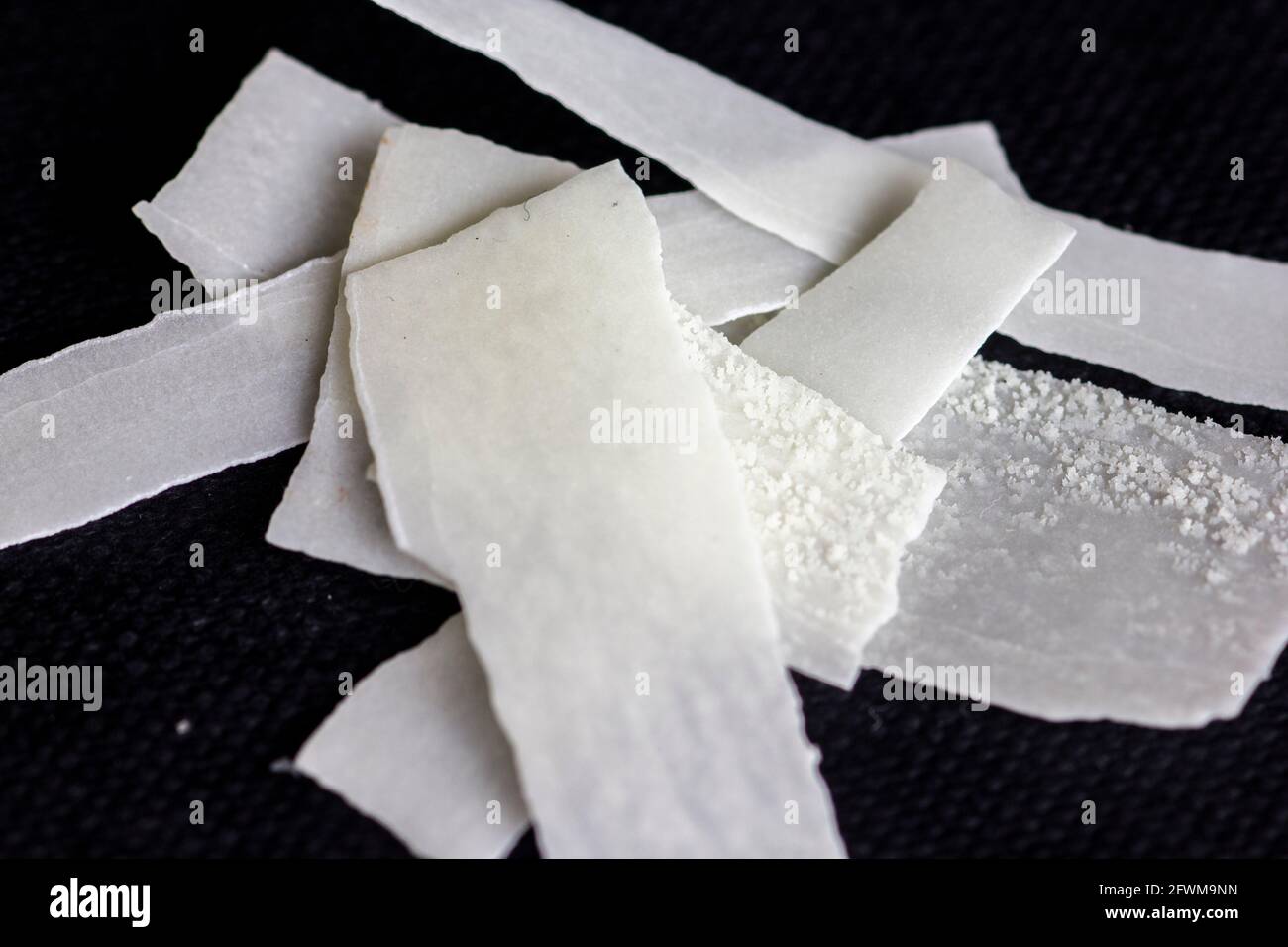 Kalkfragmente Stockfoto