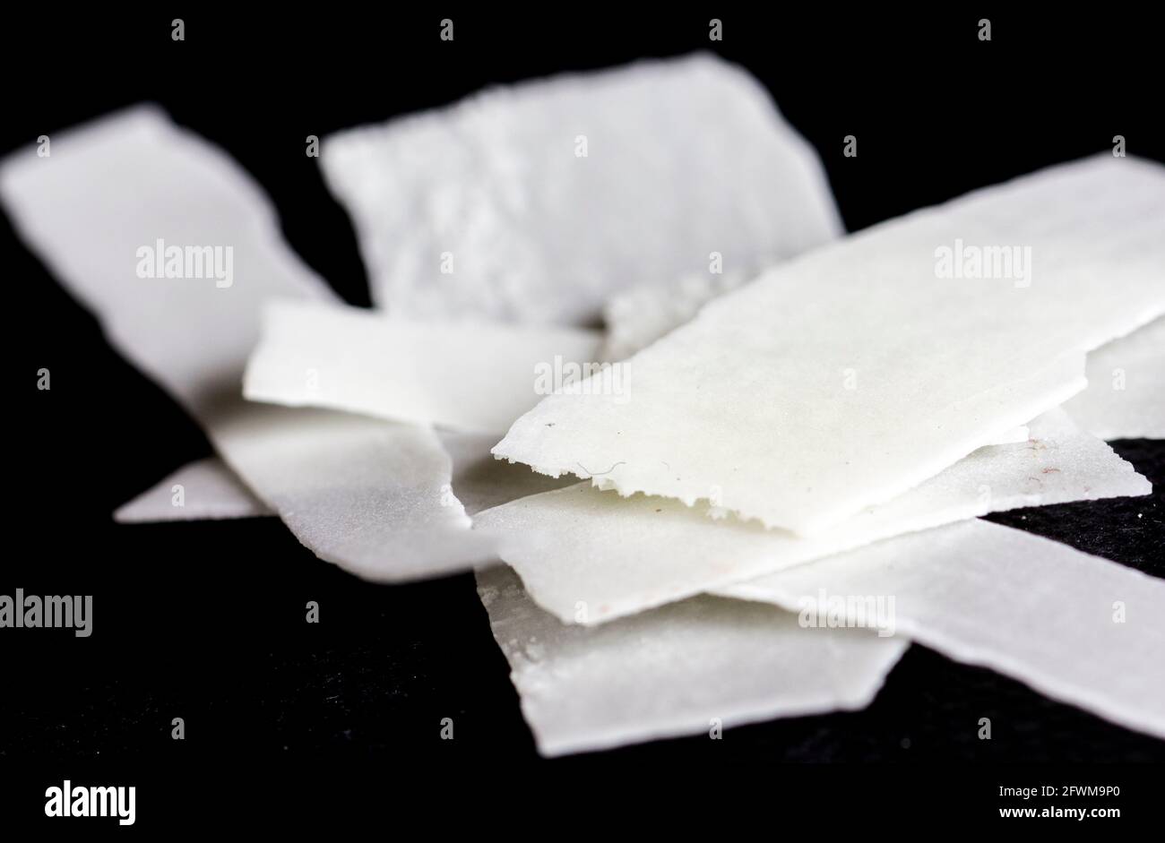 Kalkfragmente Stockfoto