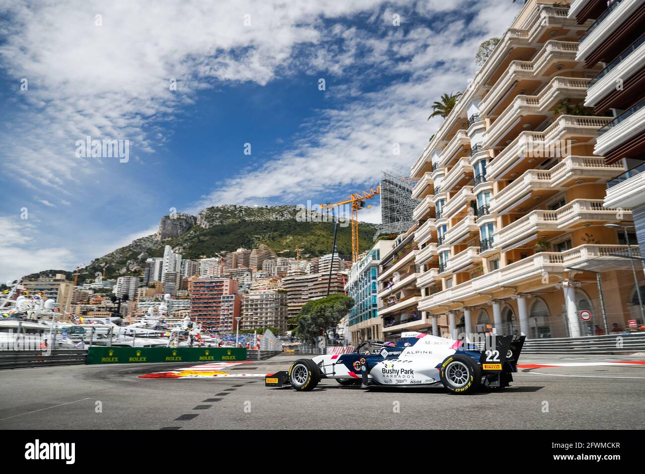 22 MALONEY Zane, R-ace GP, Aktion während des 3. Rennens der Formel-Regional-Europameisterschaft 2021 von Alpine in Monaco, vom 21. Bis 23. Mai 2021 - Foto Antonin Vincent / DPPI / LiveMedia Stockfoto