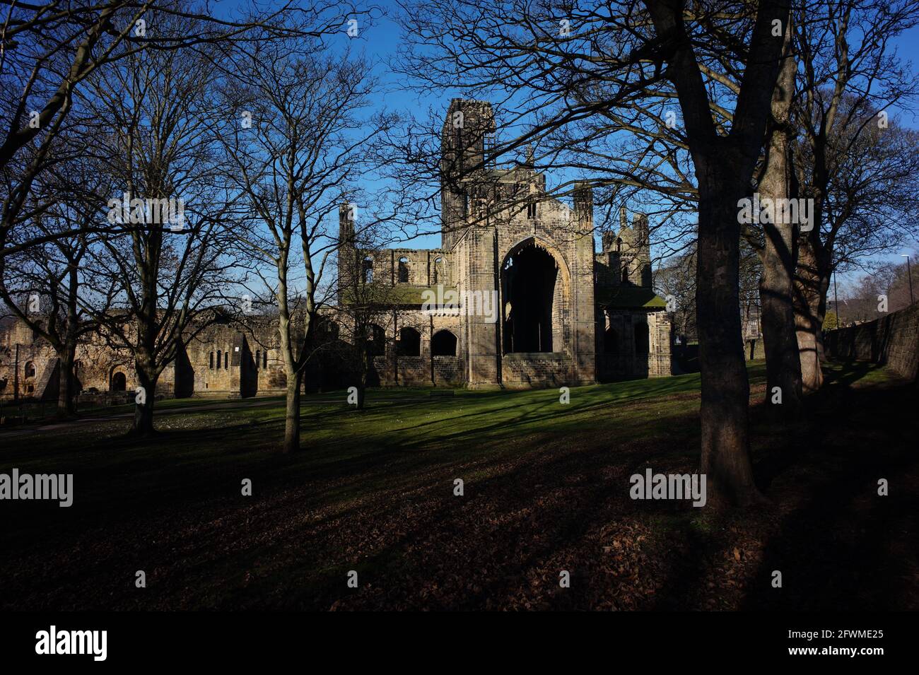 Kirkstall Abbey , Leeds , UK Stockfoto