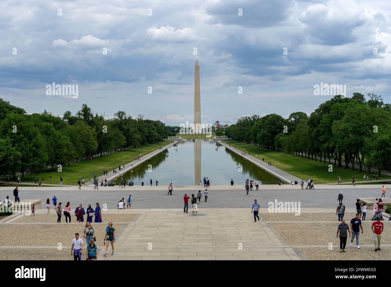 Washington DC Washington Monument Stockfoto