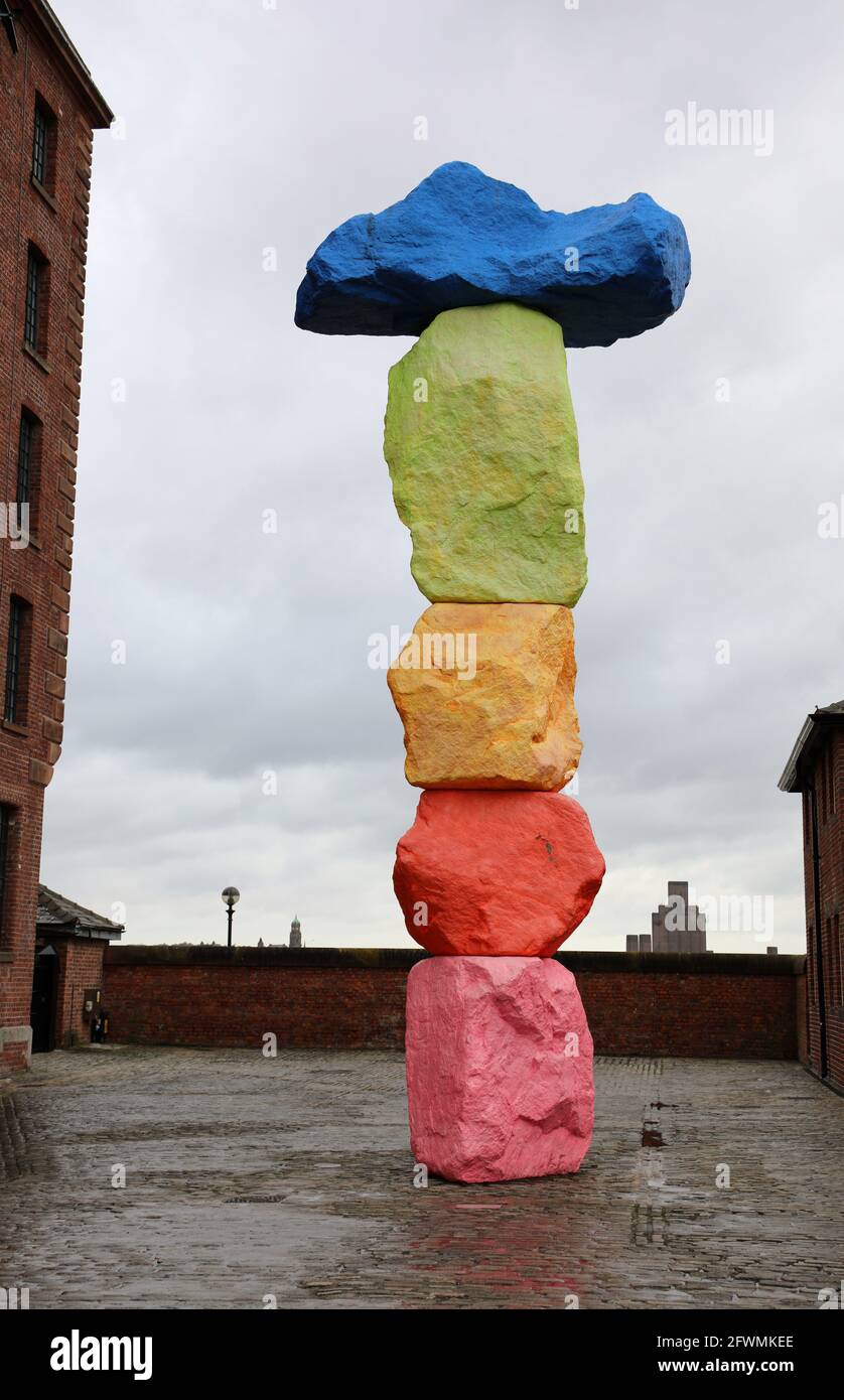 Installation in der Tate Liverpool Stockfoto