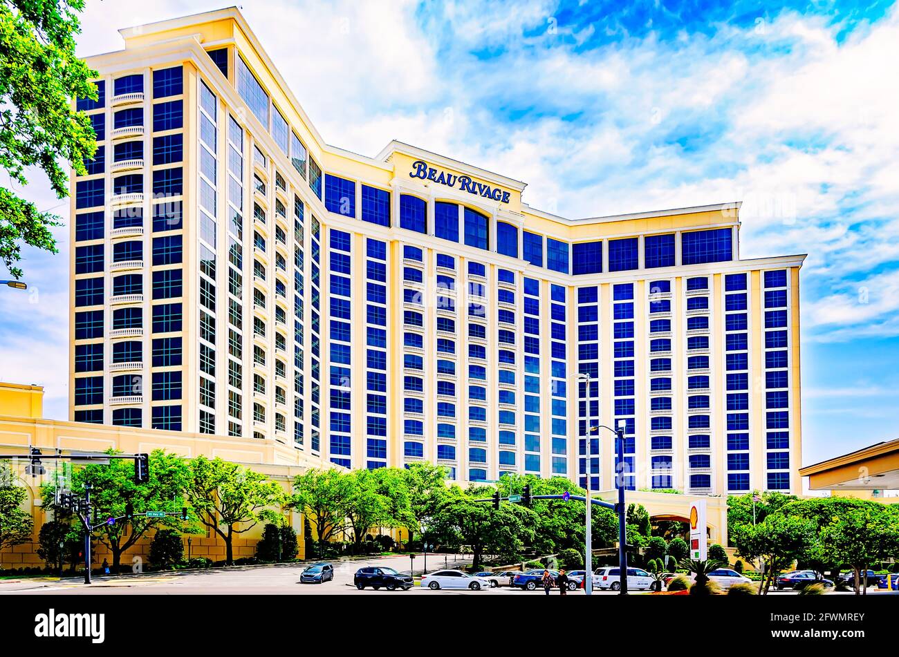 Das Beau Rivage Casino ist am 22. Mai 2021 in Biloxi, Mississippi, abgebildet. Beau Rivage gehört und wird von MGM Resorts International betrieben. Stockfoto