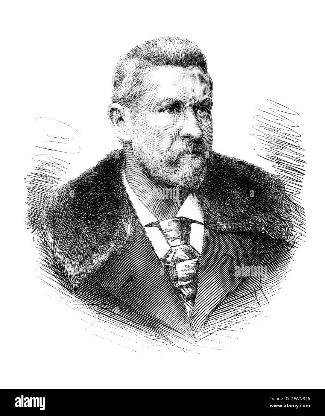 1890 Ca , DEUTSCHLAND : der deutsche Schriftsteller und Dramatiker RICHARD VOSS ( 1851 - 1918 ). Unbekannter Gravierer. - LETTERATURA - LITERATUR - Scrittore - TEATRO - THEATER - drammaturgo - ritratto - Portrait - Bart - barba - GESCHICHTE - FOTO STORICHE - incisione - illustrazione - Illustration - Gravur --- Archivio GBB Stockfoto