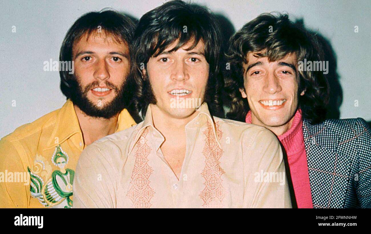 ROBIN GIBB, BEE GEES, MAURICE GIBB UND BARRY GIBB IN BEE GEES, THE: HOW CAN YOU MEND A BROKEN HEART (2020), REGIE: FRANK MARSHALL. Kredit: Diamond Docs / PolyGram Records / Album Stockfoto