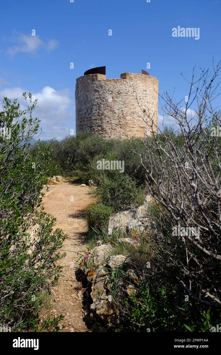 Atalaya Cap Andritxol Stockfoto