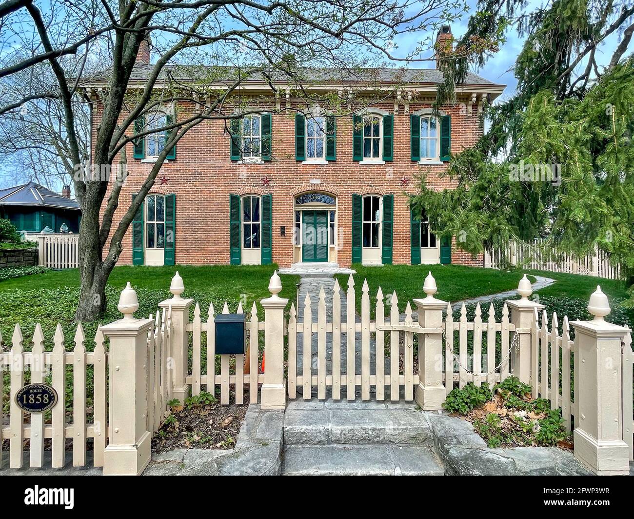 Oakes-Wood House in Iowa City, Iowa Stockfoto