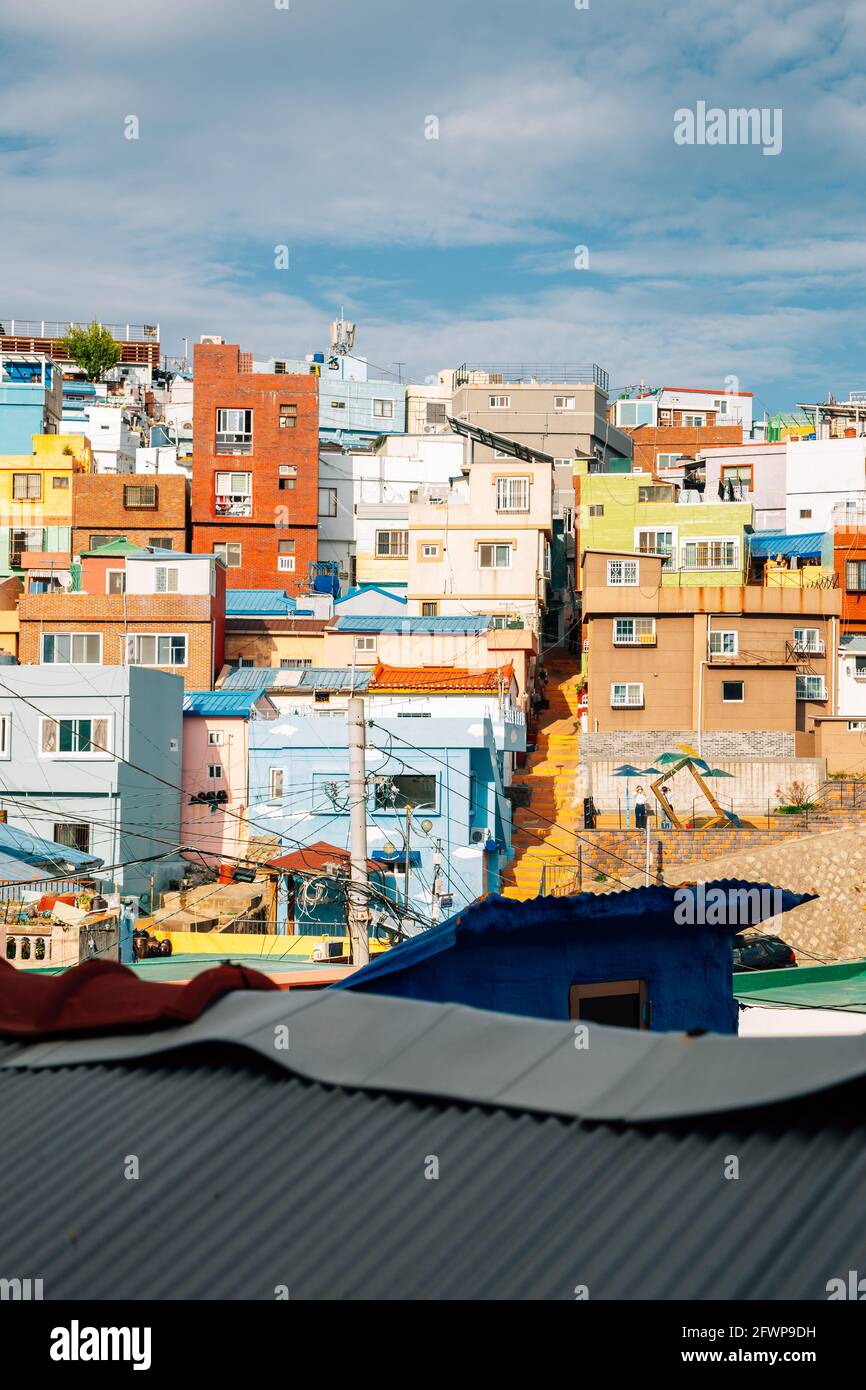 Gamcheon Culture Village Bunte Häuser in Busan, Korea Stockfoto