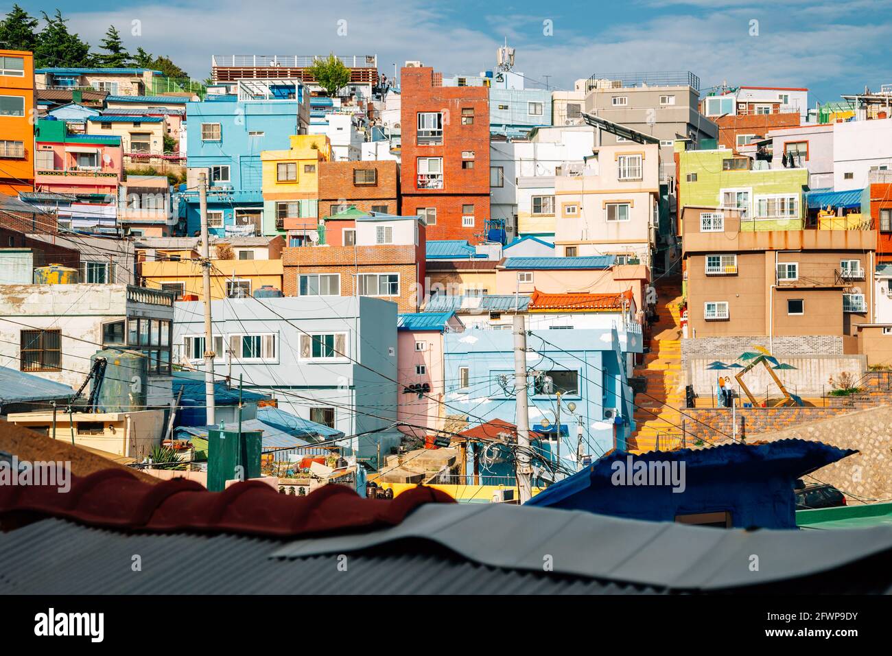 Gamcheon Culture Village Bunte Häuser in Busan, Korea Stockfoto