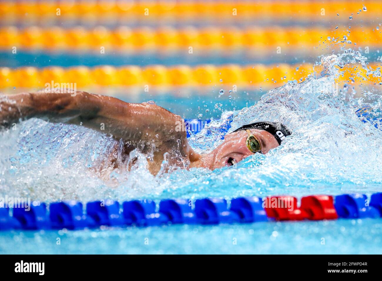 BUDAPEST, UNGARN - MAI 23: Ilya Borodin aus Russland tritt beim 400-m-Einzel-Medley-Finale der Männer während der len-Europameisterschaft in der Wassersportsowie an Stockfoto