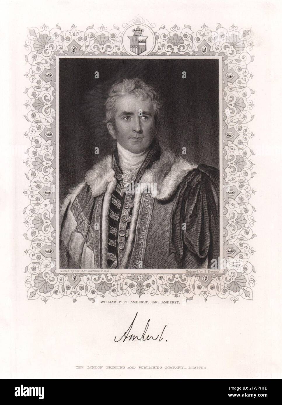 William Pitt der Jüngere (1759-1806) nach hoppner. Premierminister. TALLIS c 1855 Stockfoto