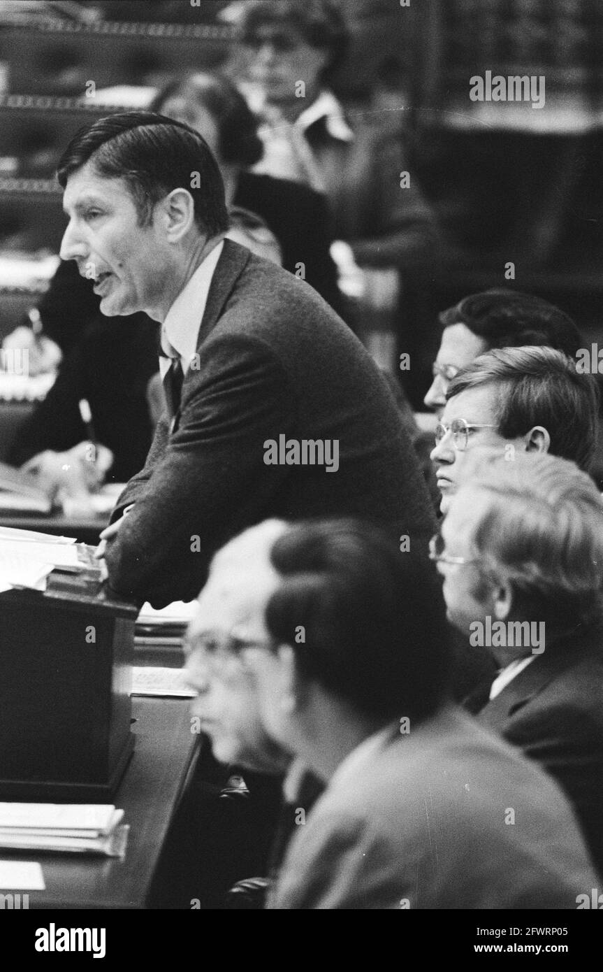 Generalüberlegungen im Repräsentantenhaus, Van Agt, das Wort ergattert, 10. Oktober 1978, Politik, Niederlande, 20. Jahrhundert Presseagentur Foto, Nachrichten zu erinnern, Dokumentarfilm, historische Fotografie 1945-1990, visuelle Geschichten, Menschliche Geschichte des zwanzigsten Jahrhunderts, Momente in der Zeit festzuhalten Stockfoto