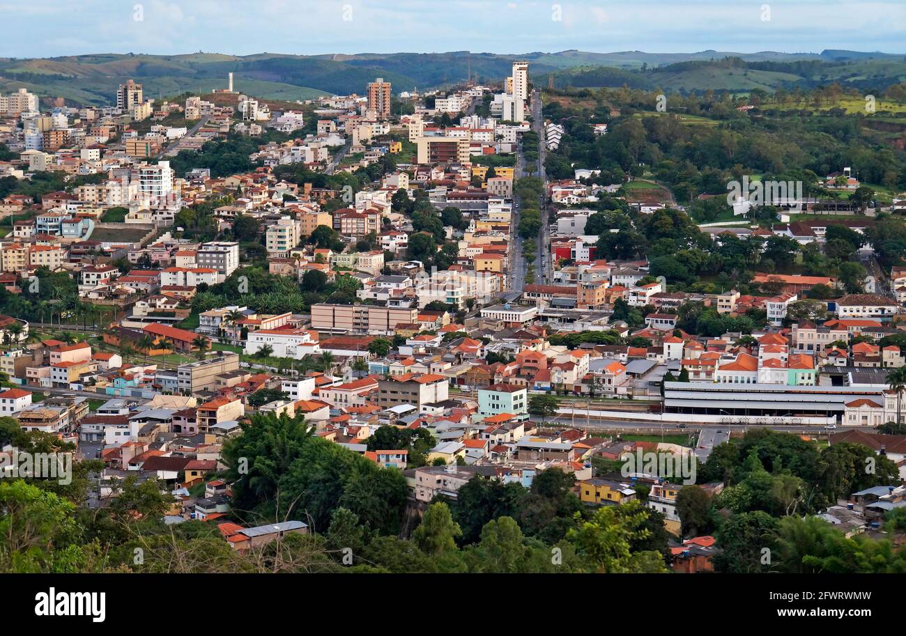 Teilansicht der Stadt Sao Joao del Rei Stockfoto