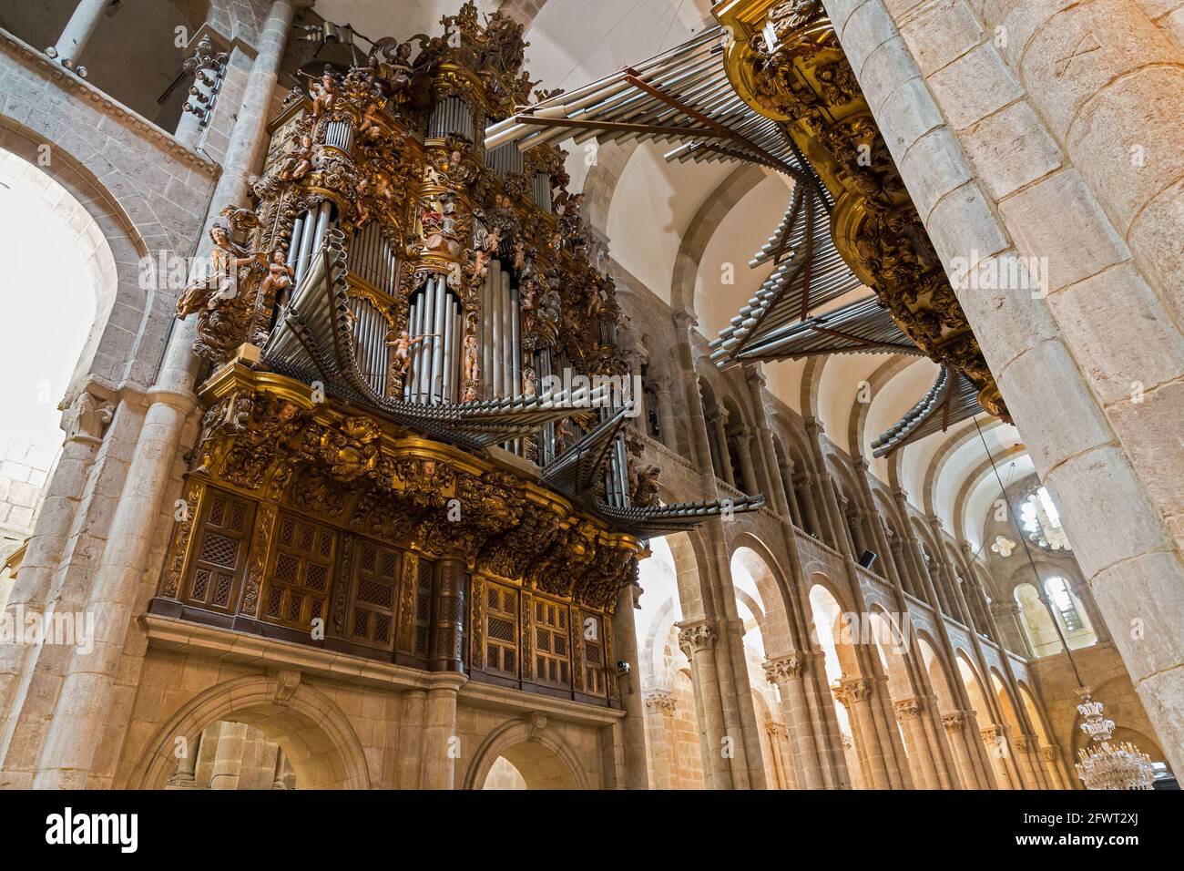 Kirchenorgel Stockfoto