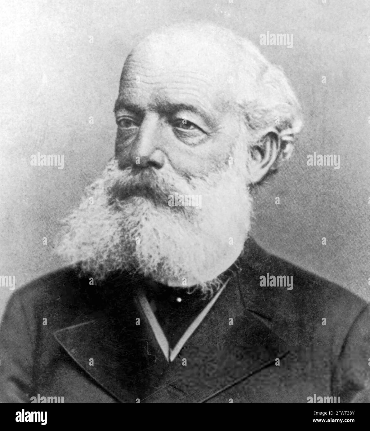 FRIEDRICH AUGUST KEKULÉ (1829-1896) Deutscher Biochemiker Stockfoto