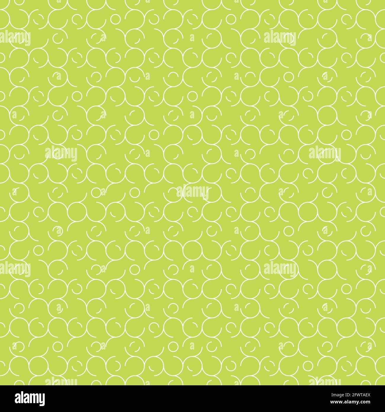 Abstrakter Vektorhintergrund mit nahtlosem Muster. Minimale geometrische Vorlage für die Kreislinie. Stock Vektor