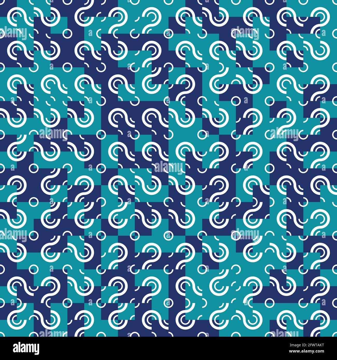 Hintergrund mit abstraktem Muster. Stoff Ornament Vektor-Illustration. Kreisförmige Formen mit textiler Geometrie. Stock Vektor