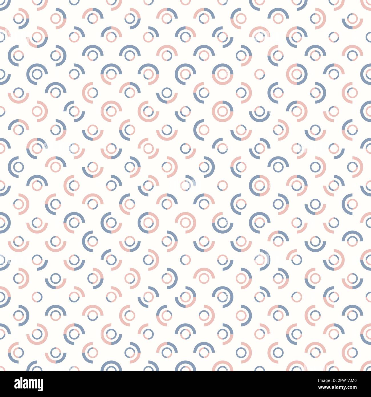 Hintergrund mit abstraktem Muster. Stoff Ornament Vektor-Illustration. Kreisförmige Formen mit textiler Geometrie. Stock Vektor
