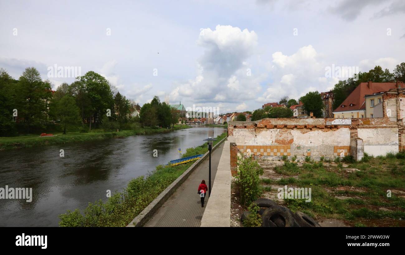 Zgorzelec Neiße Stockfoto