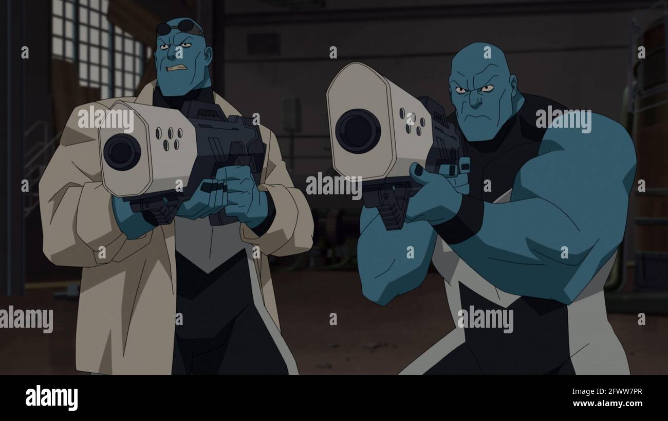 USA. Eine Szene aus (C)Amazon Prime neue Serie : Invincible (2021).  Handlung: Eine animierte Serie für Erwachsene, die auf dem  Skybound/Image-Comic basiert, über einen Teenager, dessen Vater der  mächtigste Superheld auf dem