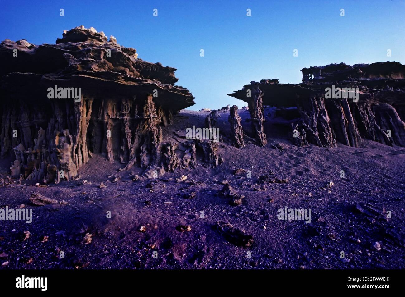 Sandtufas in Mono Lake; Kalifornien; USA. Stockfoto