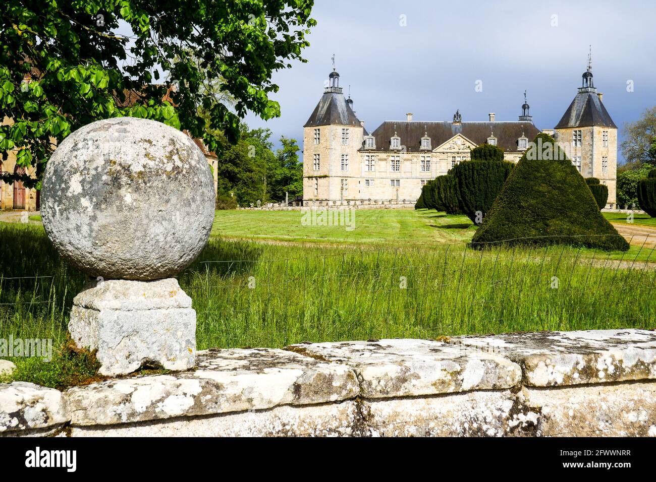 Schloss Mac Mahon, Sully, Saône et Loire, Burgund, Region Bourgogne-Franche-Comté, Frankreich Stockfoto