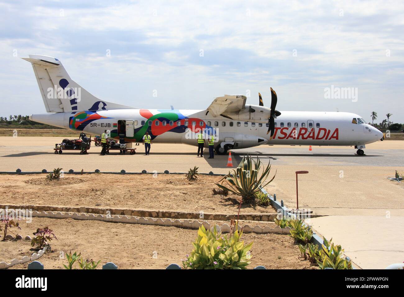 Flughafen Morondava, Madagaskar Stockfotografie Alamy