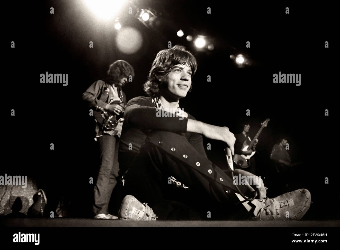 Mick Jagger und die Rolling Stones; Los Angeles Forum; 8. November; 1969 Stockfoto