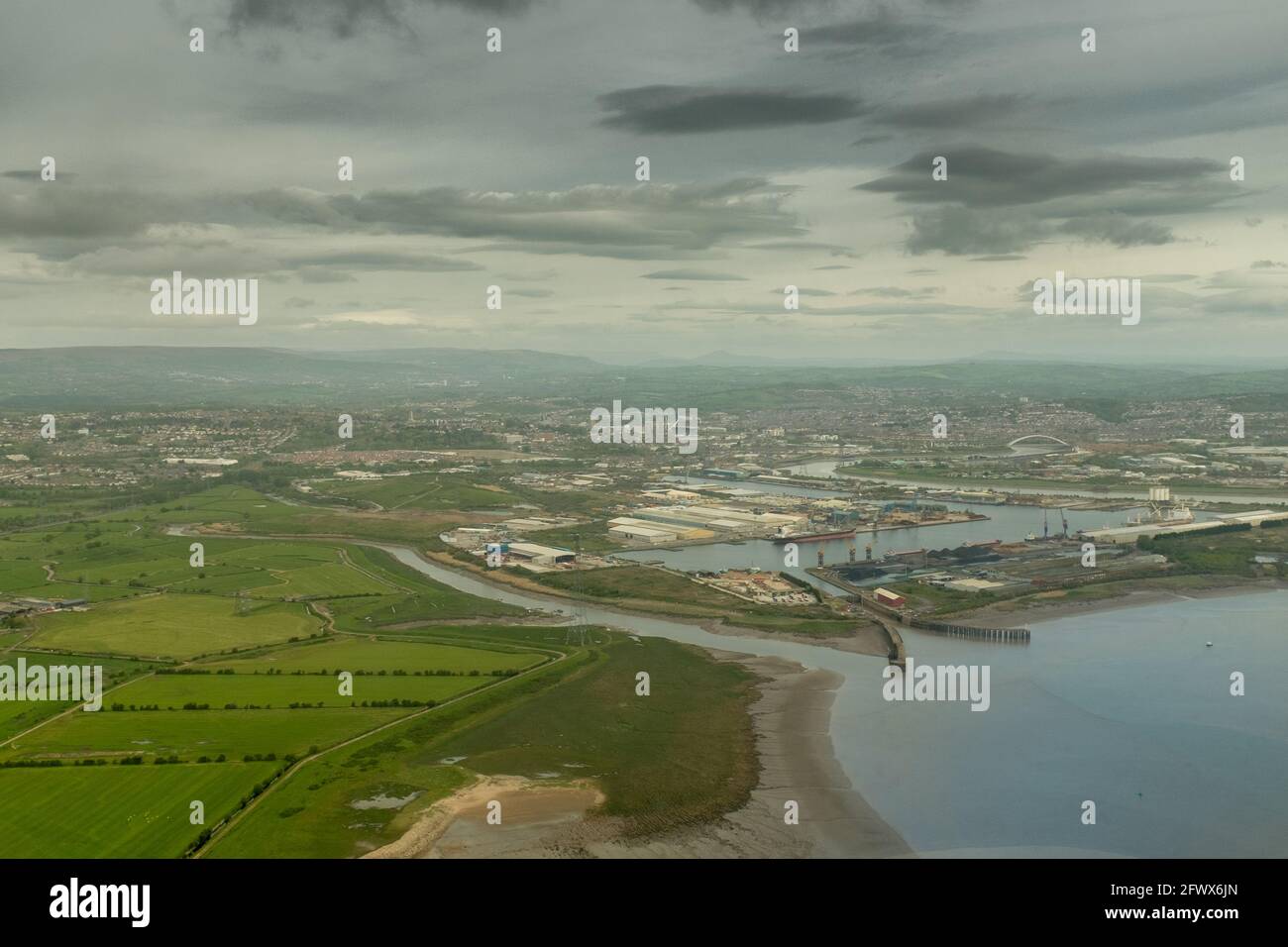 Newports Auge in den Himmel Stockfoto