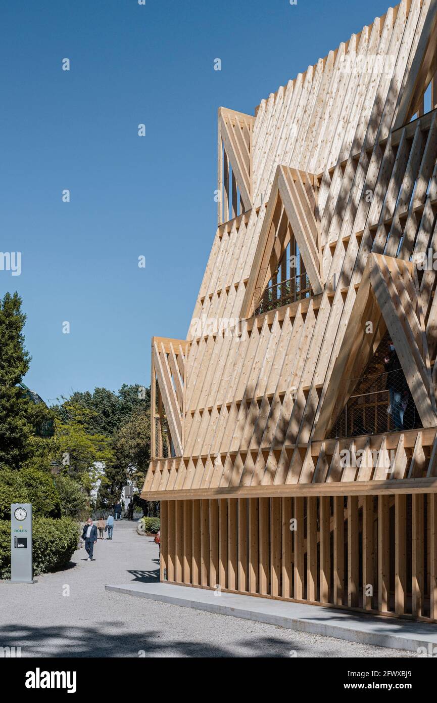 USA Pavilion. 17. Architekturbiennale Venedig, Venedig, Italien. Architekt: Verschiedene, 2021. Stockfoto