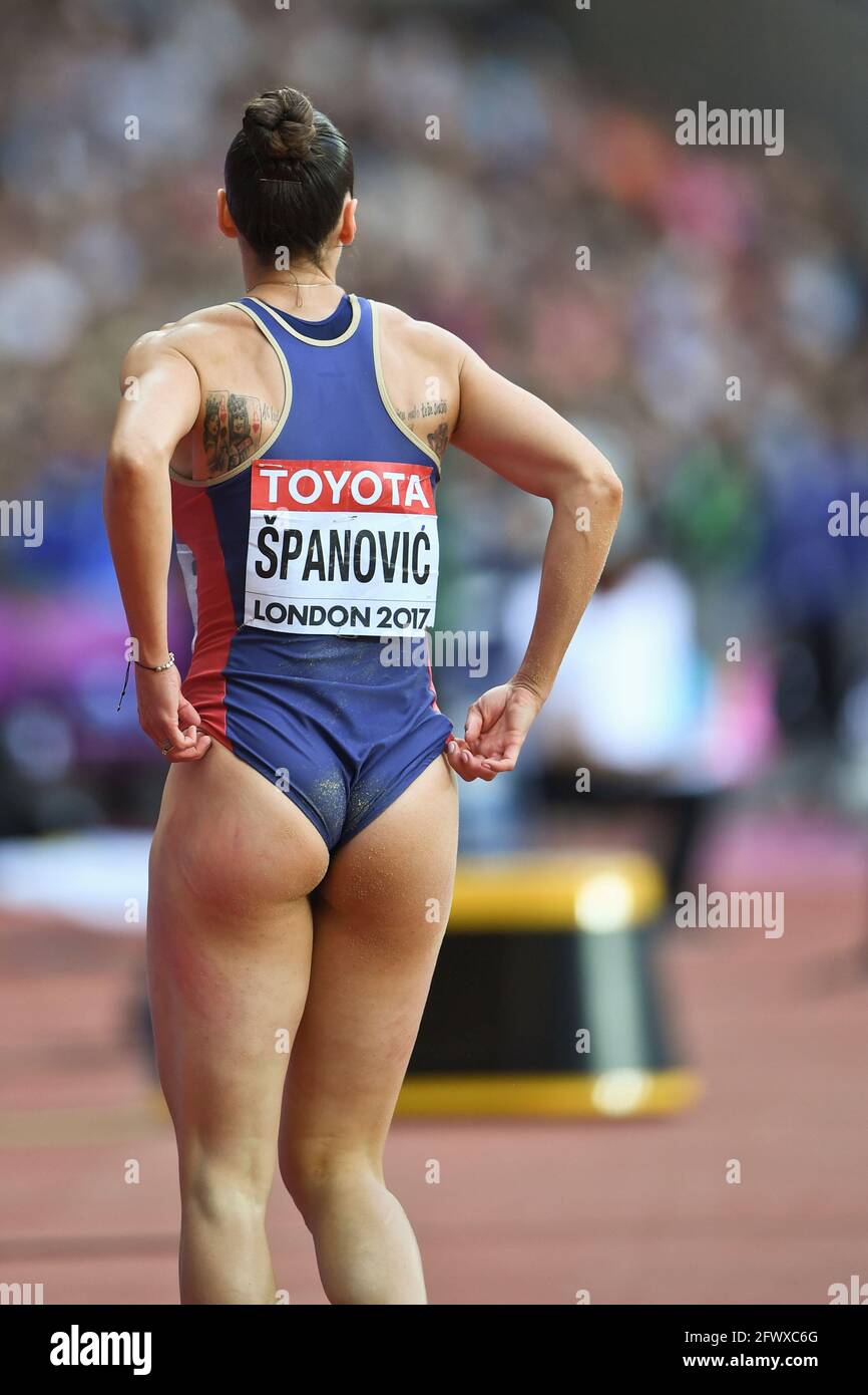Ivana Spanovic (Serbien). Weitsprung Frauen, Finale. Leichtathletik