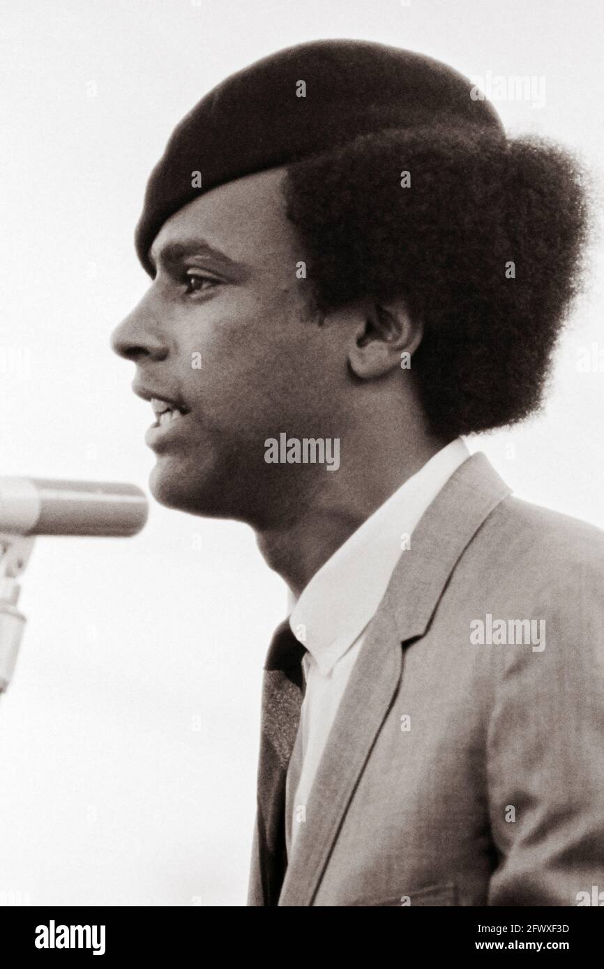 Huey P. Newton; Watts; 1967 Stockfoto