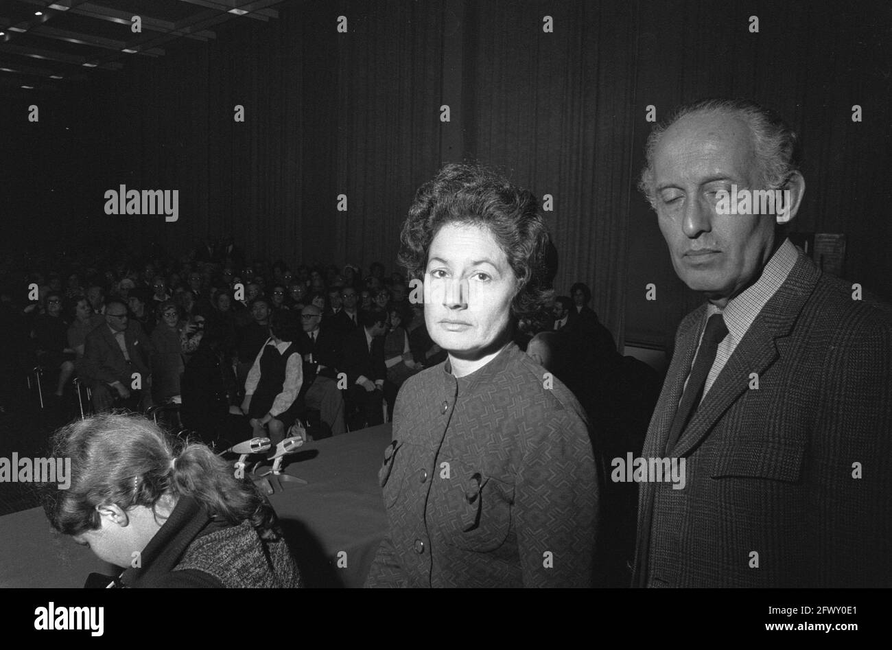 Protestveranstaltung gegen die Behandlung von Juden in Russland im RAI in Amsterdam, 14. Dezember 1971, Treffen, Proteste, Niederlande, 20. Jahrhundert Präs Stockfoto