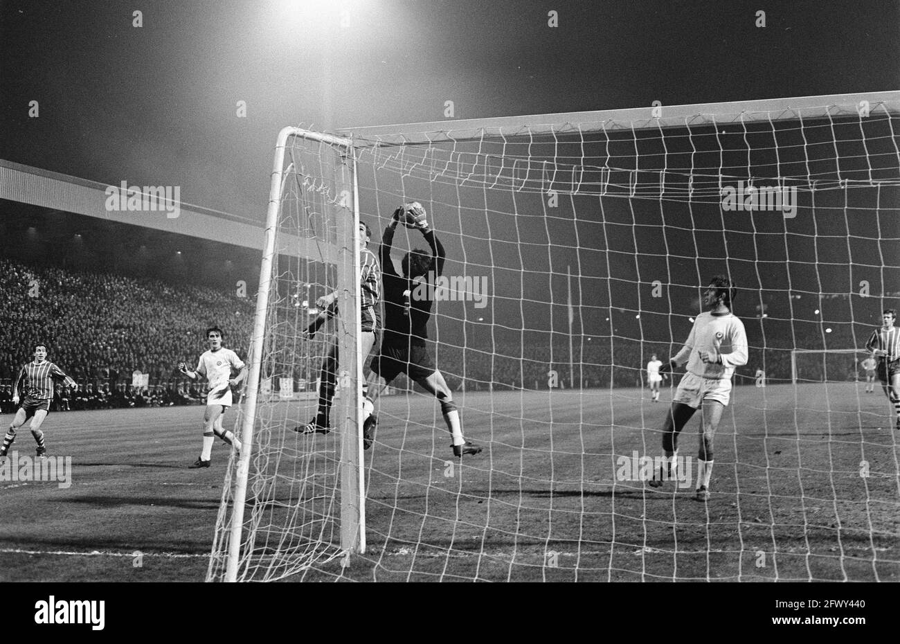 PSV tgen AS Roma 1-0 beim Europa Cup II, 26. November 1969, Sport, Fußball, Niederlande, 20. Jahrhundert Presseagentur Foto, Nachrichten zu erinnern, Docum Stockfoto