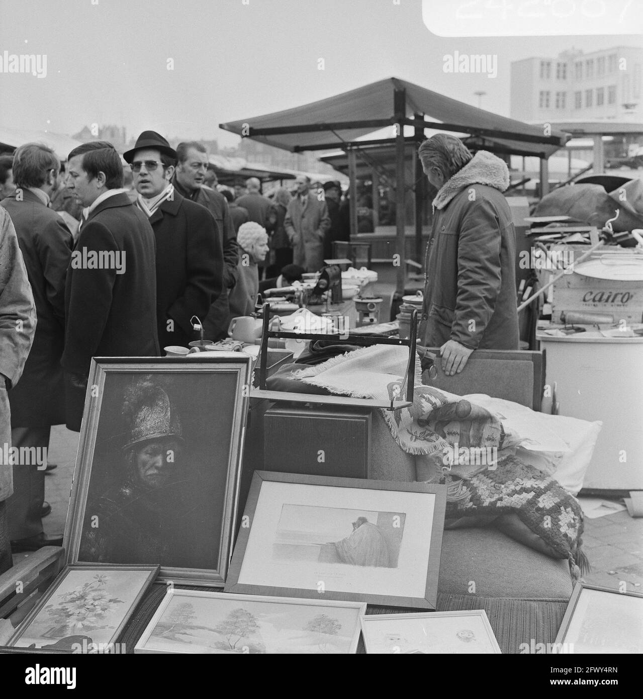 Öffentlichkeit am Waterlooplein, Amsterdam, 20. Februar 1971, Niederlande, 20. Jahrhundert Presseagentur Foto, Nachrichten zu erinnern, Dokumentarfilm, historische Foto Stockfoto