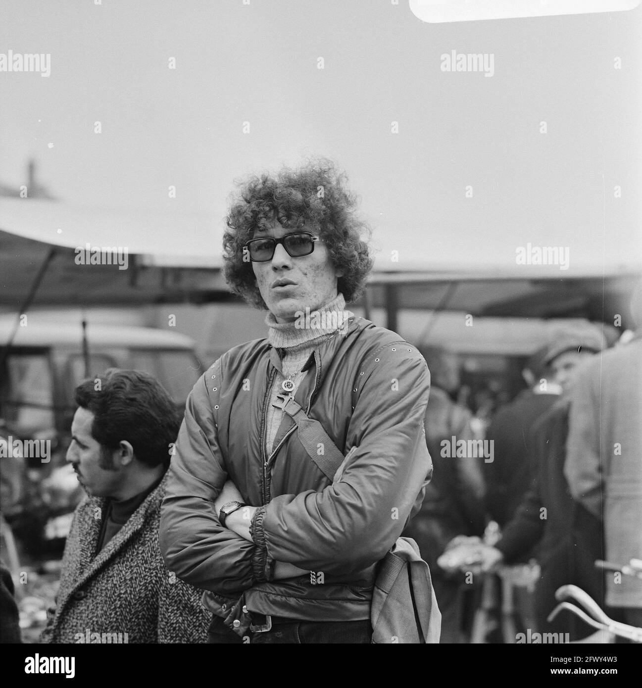 Öffentlichkeit am Waterlooplein, Amsterdam, 20. Februar 1971, Niederlande, 20. Jahrhundert Presseagentur Foto, Nachrichten zu erinnern, Dokumentarfilm, historische Foto Stockfoto