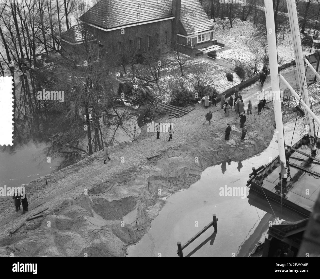 Gartendorf-Katastrophe, 14. Januar 1960, Katastrophen, Niederlande, Presseagentur des 20. Jahrhunderts, News to remember, Dokumentarfilm, historisches Foto Stockfoto