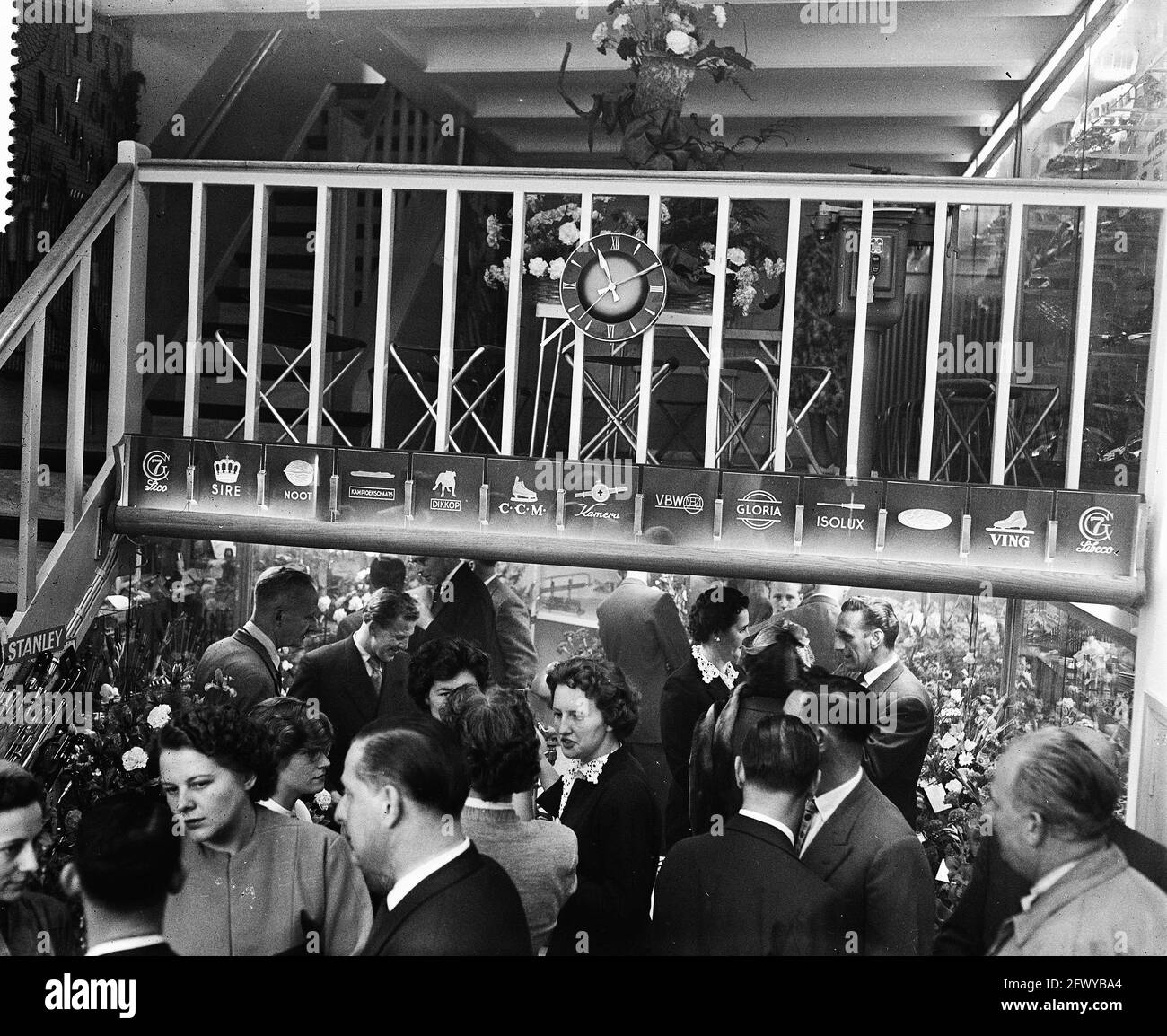 Empfang von Sieben, 26. Juni 1956, Empfänge, Niederlande, 20. Jahrhundert Presseagentur Foto, Nachrichten zu erinnern, Dokumentarfilm, historische Fotografie Stockfoto