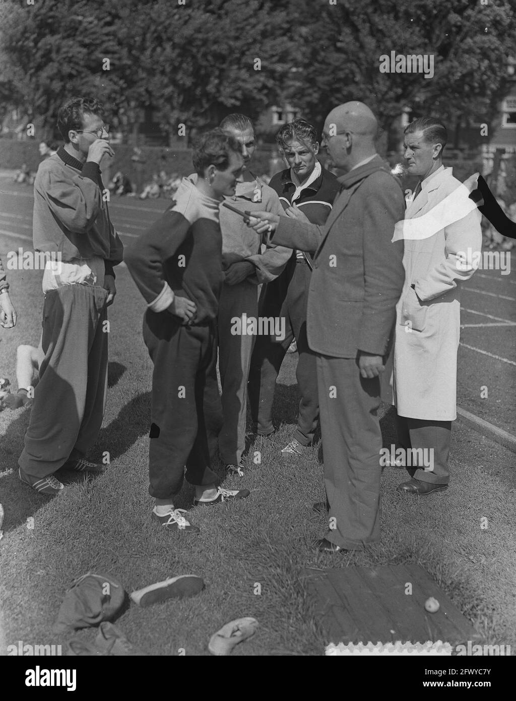 Leichtathletik-Spiele für Prins Bernhard Beker Amsterdam, 23. August 1953, Leichtathletik-Spiele, Niederlande, 20. Jahrhundert Presseagentur Foto, Nachrichten zu rememb Stockfoto