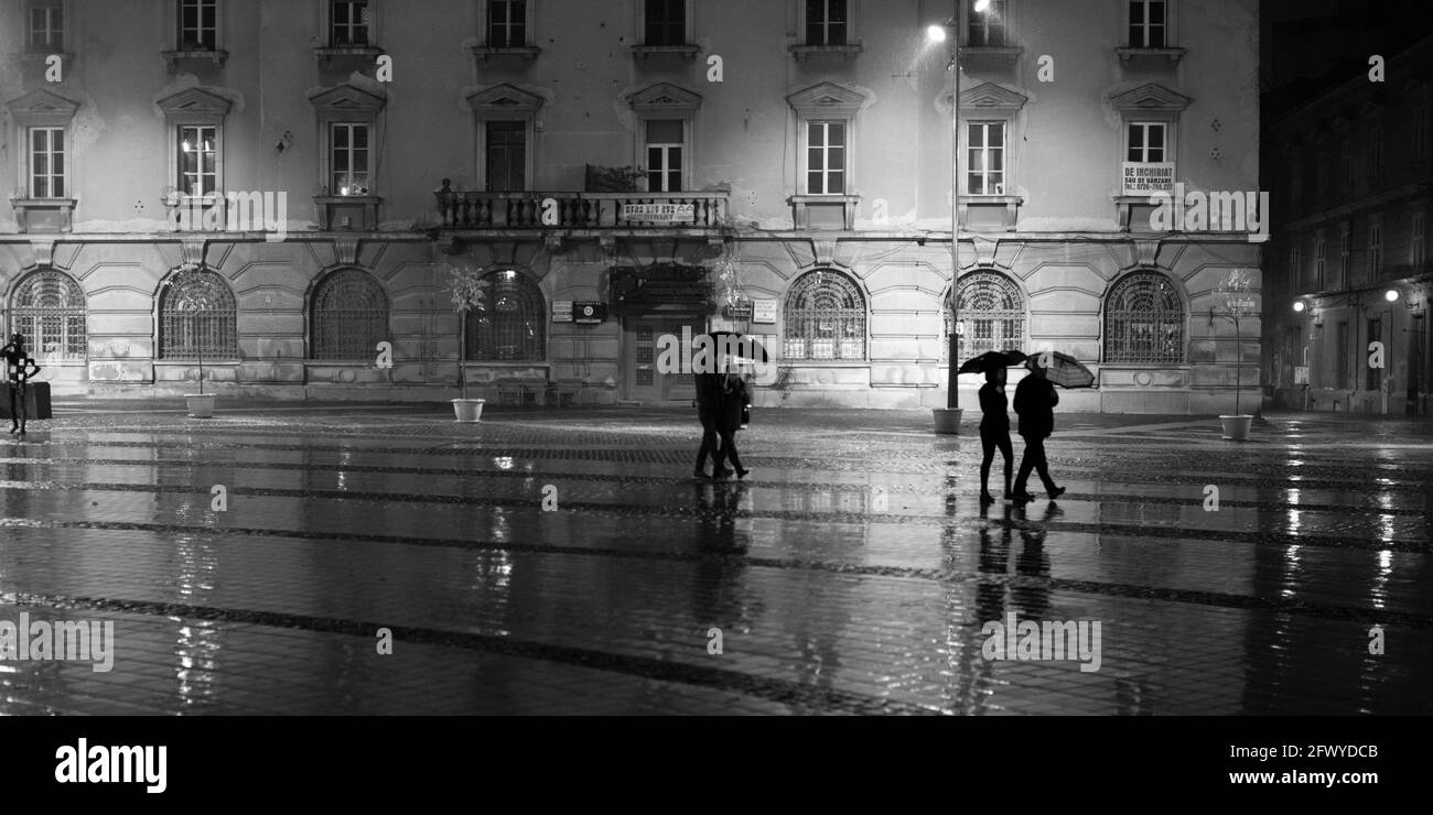 Regen in Rumänien Stockfoto