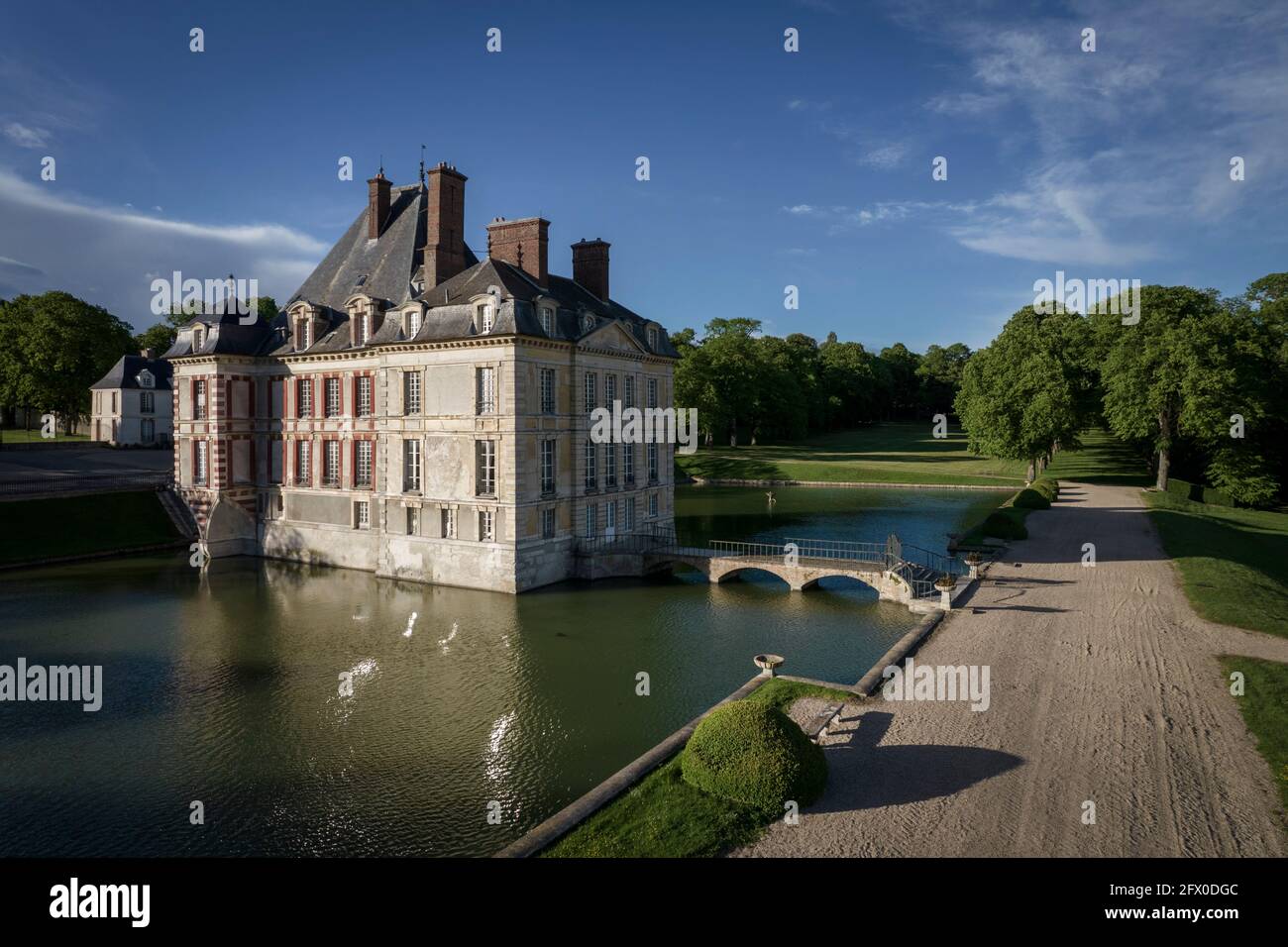 Château d'Ormesson, Frankreich. Stockfoto
