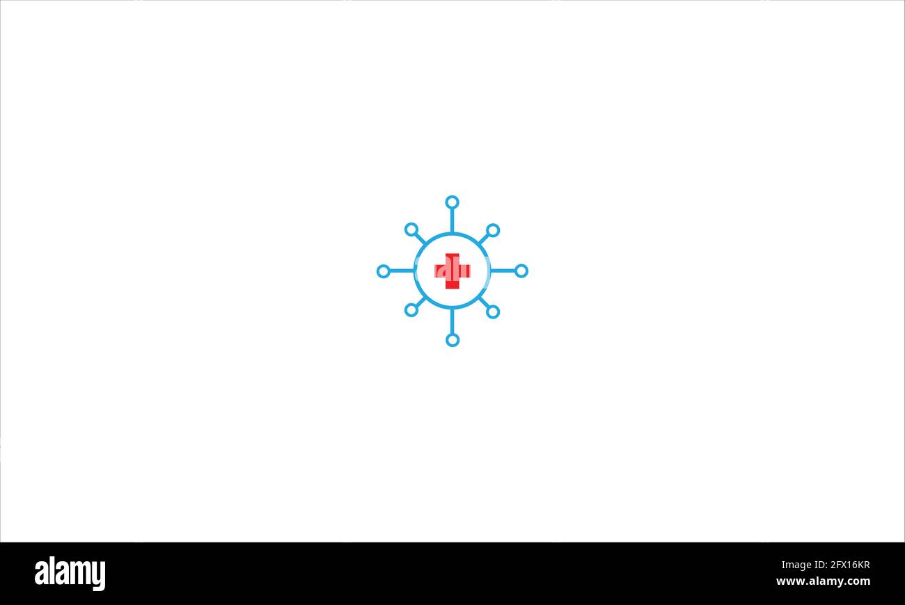 Health Tech Pflege Logo Symbol Designs Vorlage Vektor Illustration Stock Vektor