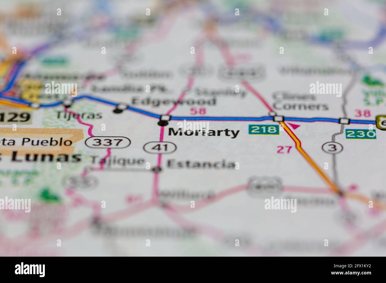 Karte von moriarty new mexico Fotos und Bildmaterial in hoher