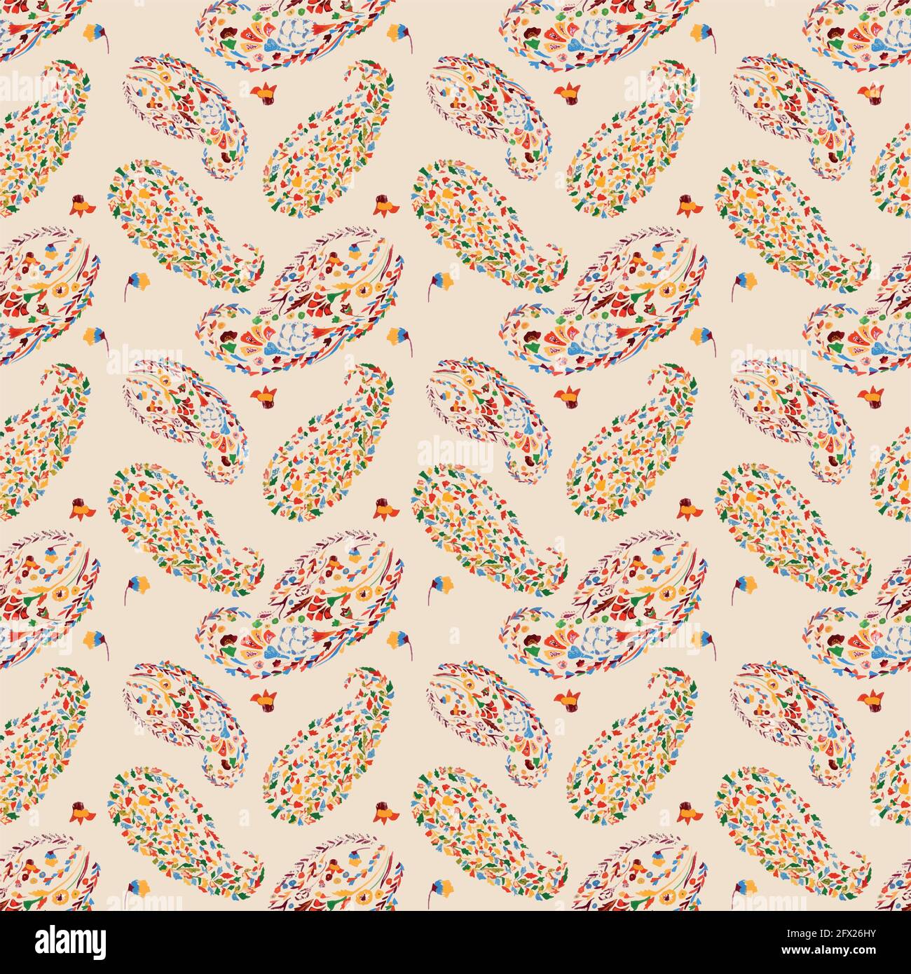 Nahtloses Paisley-Muster Stock Vektor